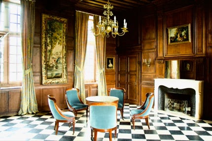 Salon Boiserie du Château d'Argeronne